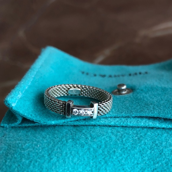 Tiffany & Co. Jewelry - Tiffany Mesh 3 Diamond Somerset Ring